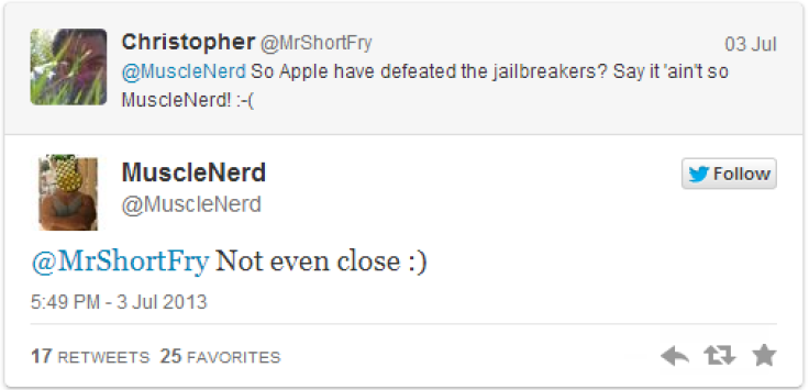 iOS 7 Jailbreak Status: MuscleNerd Confirms No BootROM Exploit for A5 Devices