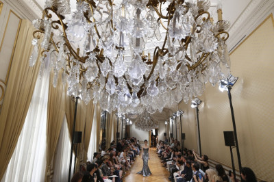 A model presents a creation by Lebanese designer Zuhair Murad A model presents a creation by Lebanese designer Zuhair Murad