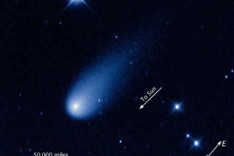 Images of Comet Ison captured by Nasa's Hubble telescope.