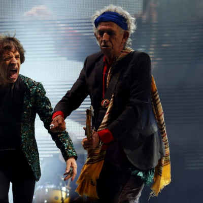 Rolling Stones: Mick Jagger (L) and Keith Richards