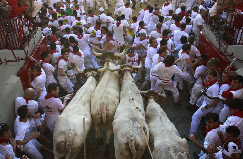 Pamplona bull run 2013