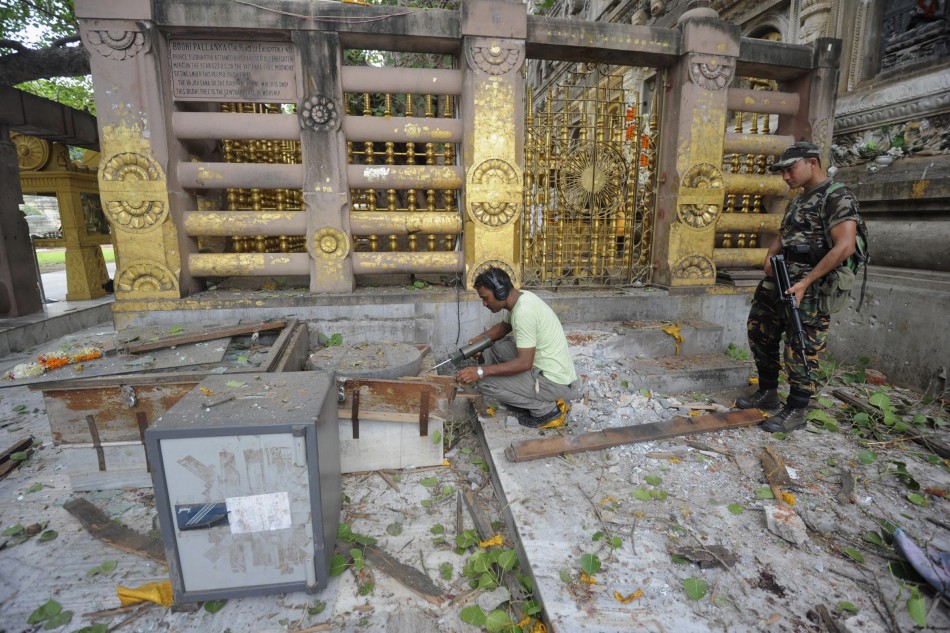 India: Bomb Blasts Rock Buddhist Temple Town of Bodh Gaya