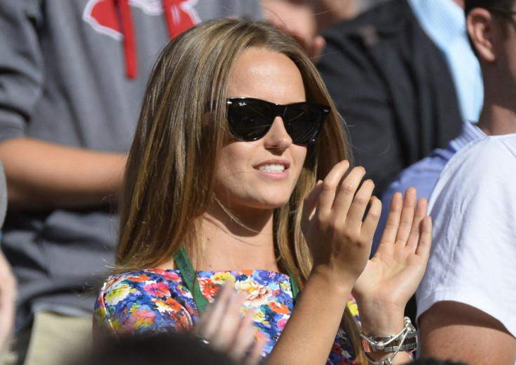 Kim Sears watches anxiously from the stands