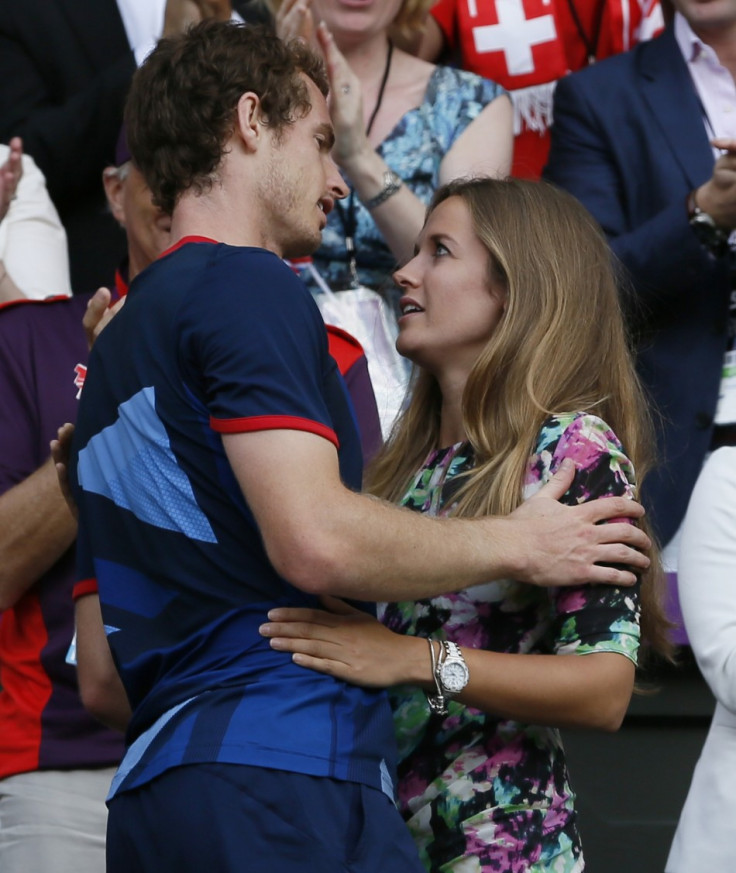 Andy Murray and Kim Sears celebrate his moment of victory