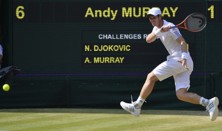 Andy Murray in the men's final at Wimbledon