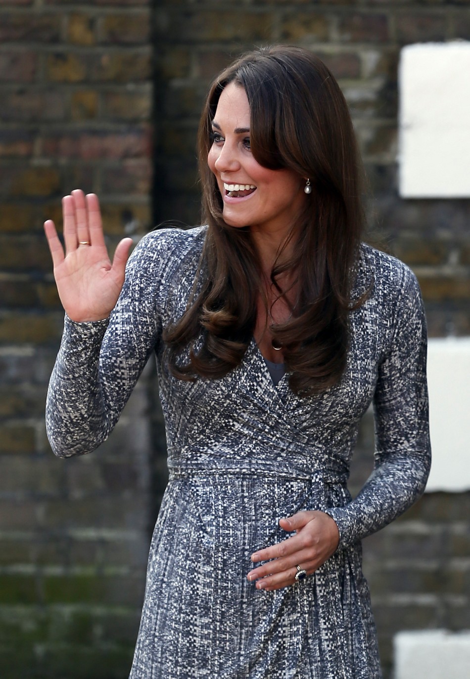 Catherine, Duchess of Cambridge arrives at Hope House in south London February 19, 2013.