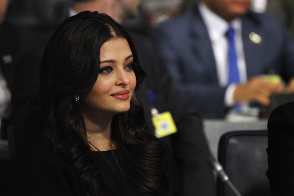 Actress Aishwarya Rai Bachchan listens to speakers at an event to discuss leveraging AIDS response during the 67th United Nations General Assembly at the U.N. Headquarters in New York, September 26, 2012