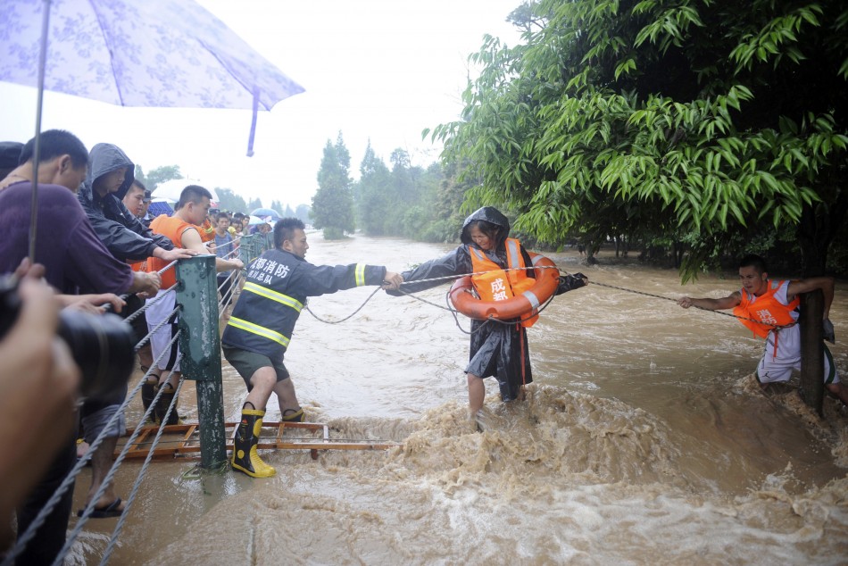 Floods rescue China