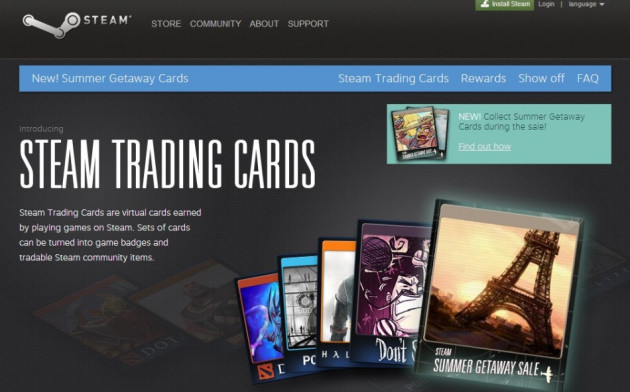 Steam Trading Cards (Courtesy: steamcommunity.com/tradingcards) Steam Trading Cards (Courtesy: steamcommunity.com/tradingcards)