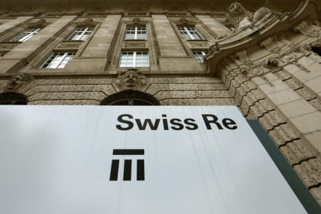 Logo of the second biggest reinsurer, Swiss Re, seen in Zurich