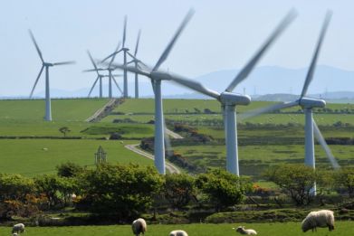 The new windfarm in Pen y Cymoedd  will have 76 turbines (Reuters)