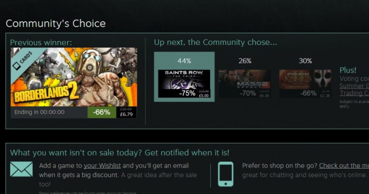 Community's Choice in Steam Summer Sale 2013 (Courtesy: store.steampowered.com)
