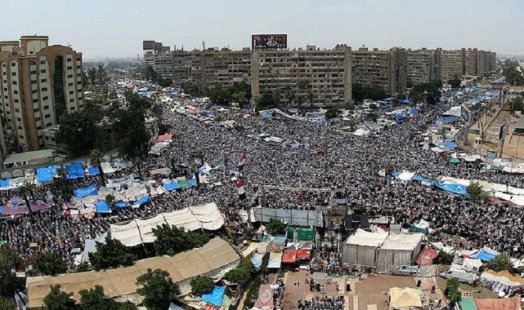 Supporters and opponents of ousted Egyptian President Mohamed Morsi prepare to stage large rallies in Cairo on the first Friday of Ramadan. (Basheer via Twitter)