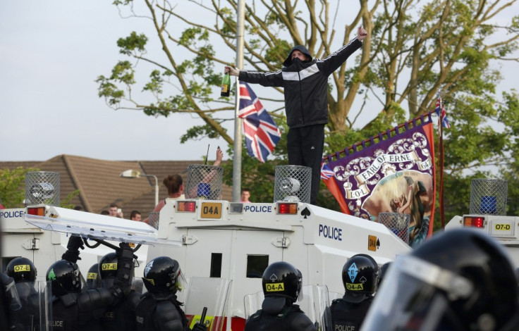 Loyalist protesters riot in Northern Ireland