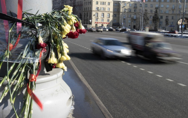 Flowers for Moscow accident victims