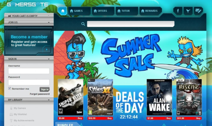 GamersGate Summer Sale (Courtesy: www.gamersgate.com) GamersGate Summer Sale (Courtesy: www.gamersgate.com)