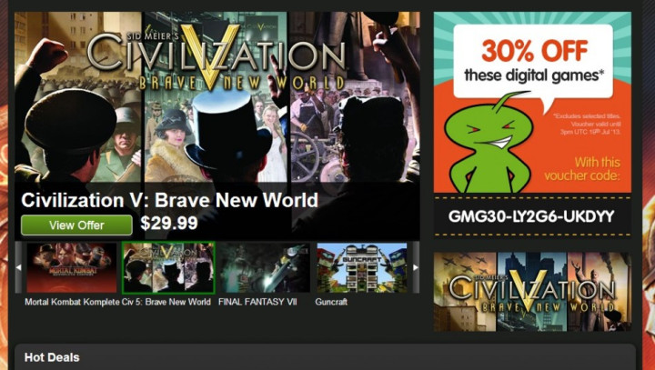 Green Man Gaming 30% off Coupons (Courtesy: www.greenmangaming.com) Green Man Gaming 30% off Coupons (Courtesy: www.greenmangaming.com)