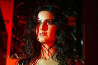 Katrina Kaif wears an outfit from Rohit Verma's Spring/Summer Collection entitled "Ammu's" in Bombay June 26, 2003.