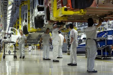 People work at Fiat's Sevelsud plant in Atessa