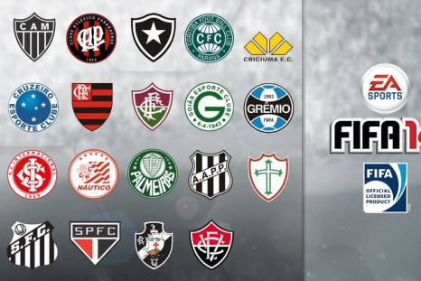 FIFA 14 Licensed Brazil Clubs (Courtesy: www.easports.com)