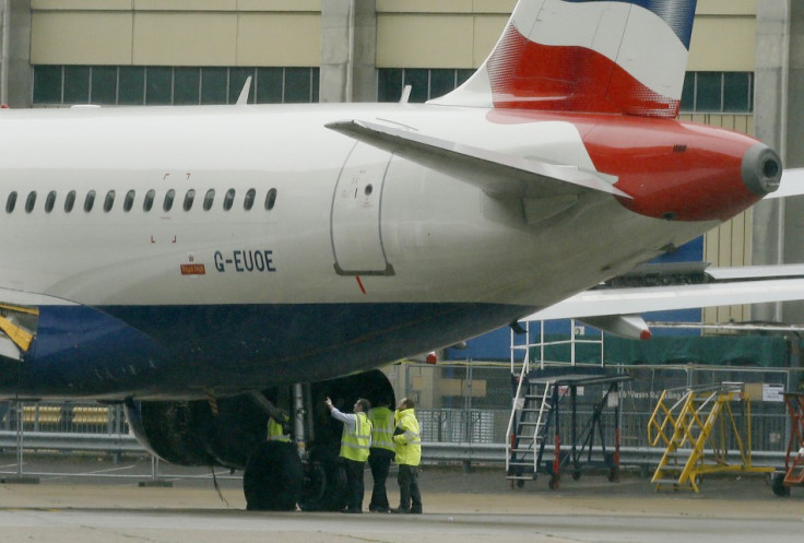 British Airways plane grounded at Heathrow Airport