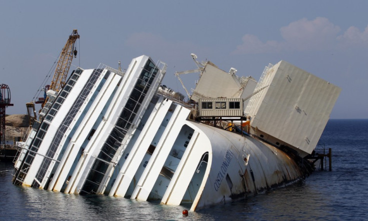 The capsized cruise liner Costa Concordia