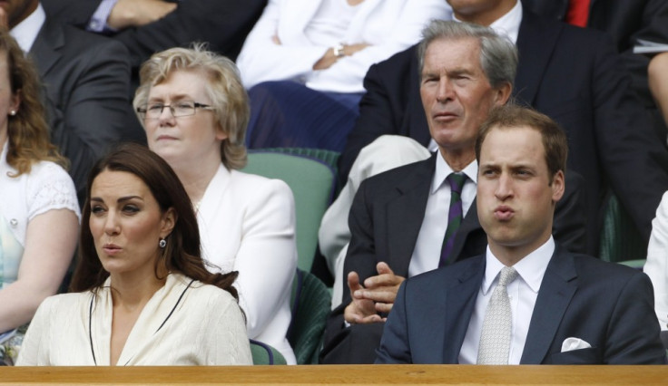 The couple attend the men's quarter-final tennis match between Andy Murray of Britain and David Ferrer of Spain at the Wimbledon in 2012 (Reuters)