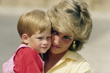 Prince Harry with Diana