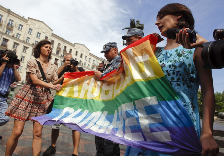 The ‘gay propaganda’ law received protests across Russia (Reuters)