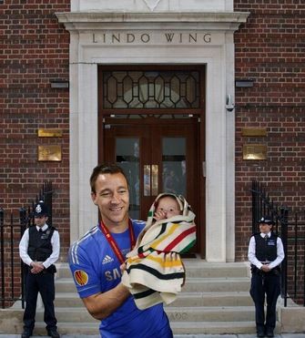 John Terry Celebrates the Birth of the Royal Baby First pictures RoyalBabyBoy
