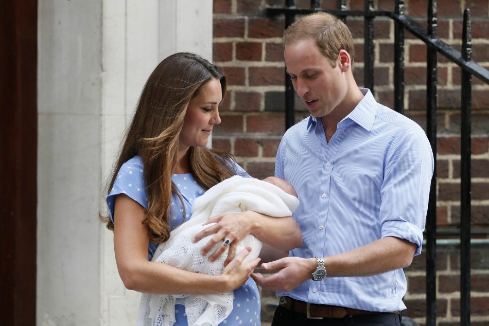 Kate Middleton Makes First Appearance with Royal Baby