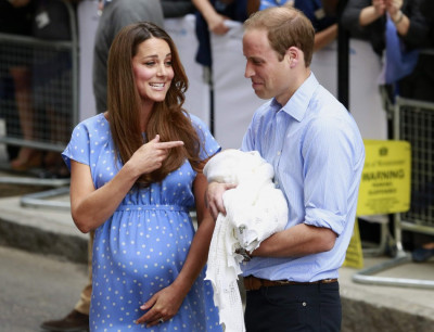 Kate Middleton Makes First Appearance with Royal Baby