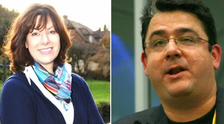 Claire Perry (l) and Paul Staines
