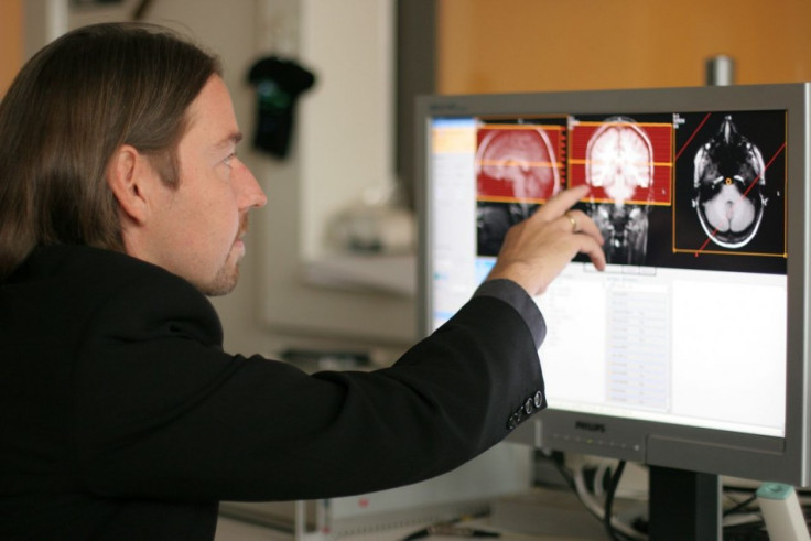 . Christian Keysers performing an fMRI scan