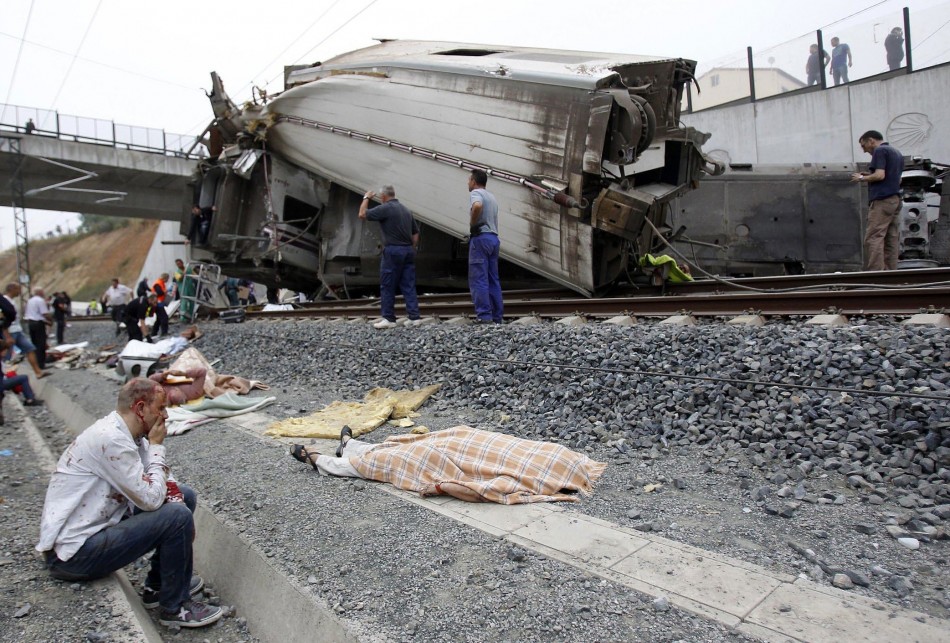 Spain Train Crash Photos