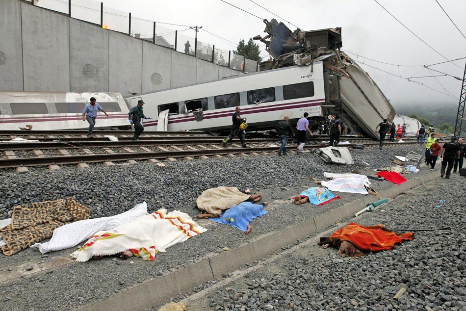 Spain Train Crash Photos