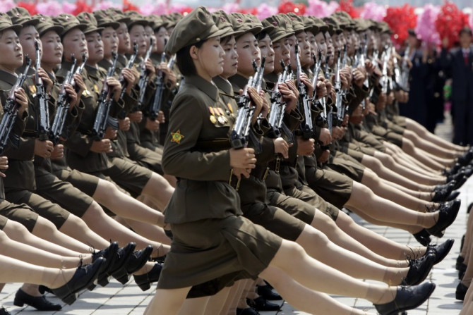 North Korea military parade images