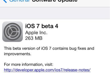 iOS 7 beta 4