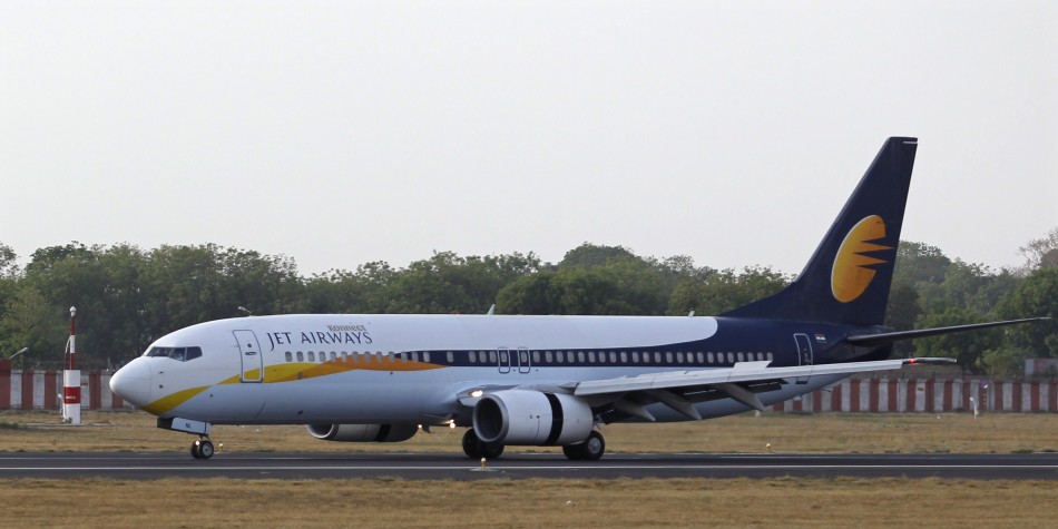 A Jet Airways passenger plane moves on the runway at a domestic airport in India. A Jet Airways passenger plane moves on the runway at a domestic airport in India.