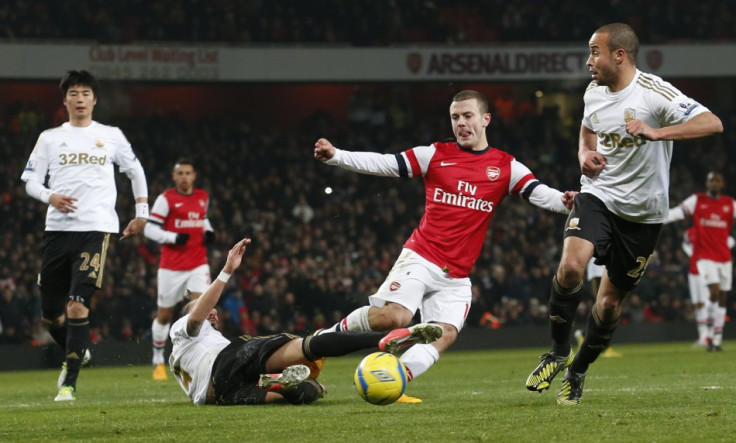 Jack Wilshere (2nd R)