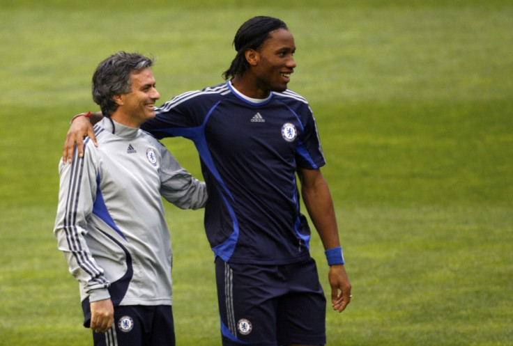 Jose Mourinho and Didier Drogba