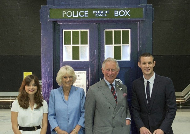 Prince Charles and Camilla get acquainted with Tardis, with Matt Smith