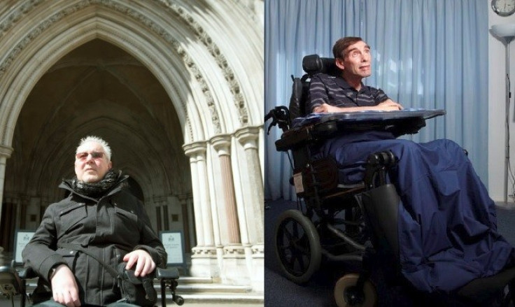 Paul Lamb (L) and Tony Nicklinson (R) (Photos: Reuters)