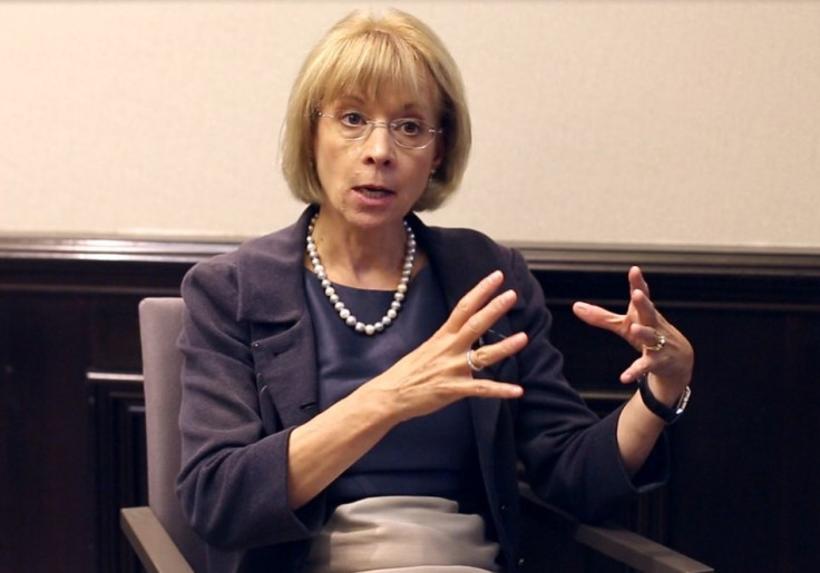 Nancy McKinstry CEO at Wolters Kluwer speaks to IBTimes UK exclusively on camera