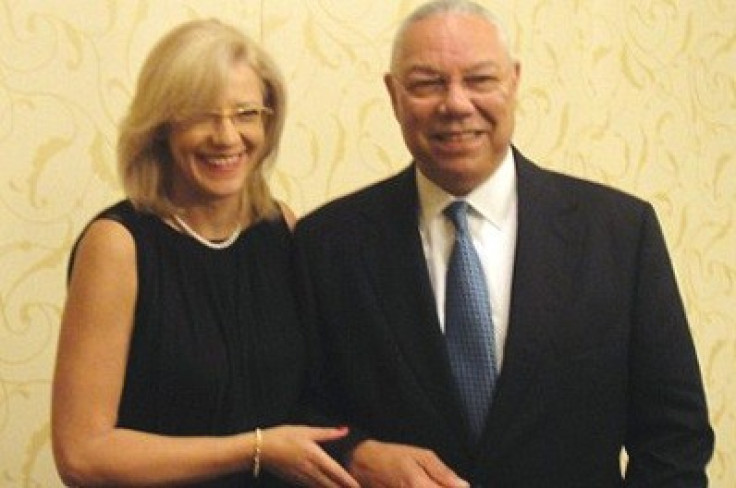 Photos of the pair together were posted on Colin Powell's Facebook page after it was hacked