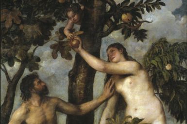 A painting by 16th century Italian painter Titian shows Adam and Eve, believed to be the first man and woman on Earth, in the Garden of Eden. A new study claims that Adam and Eve lived apart and probably didn't know each other. (Photo: Wikimedia Commons)
