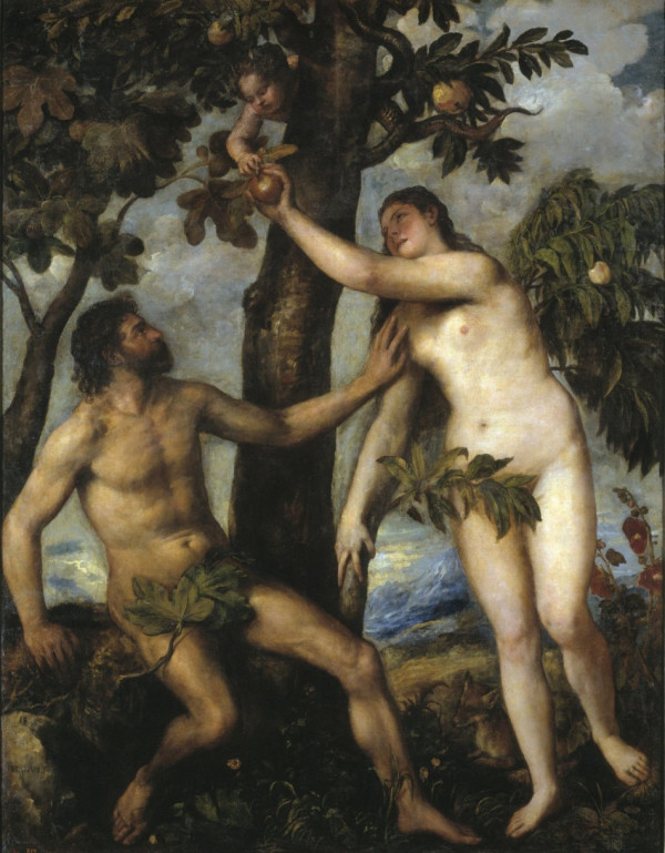 A painting by 16th century Italian painter Titian shows Adam and Eve, believed to be the first man and woman on Earth, in the Garden of Eden. A new study claims that Adam and Eve lived apart and probably didn't know each other. (Photo: Wikimedia Commons) A painting by 16th century Italian painter Titian shows Adam and Eve, believed to be the first man and woman on Earth, in the Garden of Eden. A new study claims that Adam and Eve lived apart and probably didn't know each other. (Photo: Wikimedia Commons)