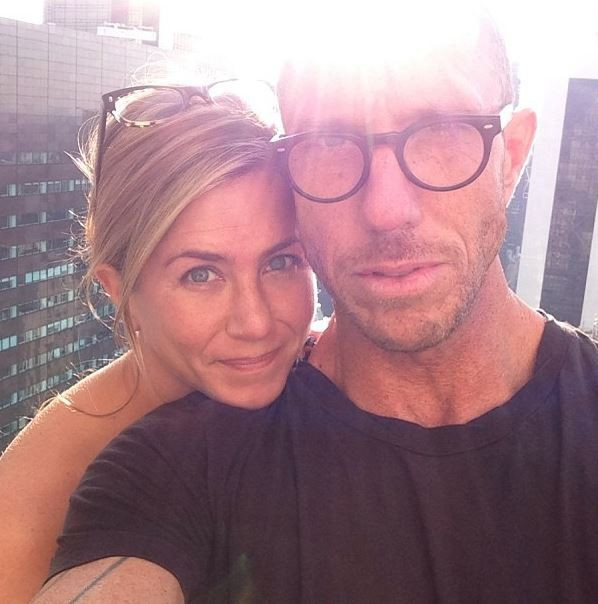 Jennifer Aniston with longtime hairstylist Chris McMillan