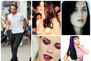 Katy Perry, Kristen Stewart and Robert Pattinson