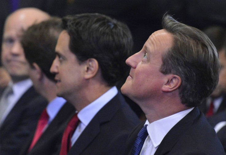 Leader of the Labour Party Ed Miliband (L) and UK Prime Minister David Cameron (R) (Photo: Reuters)